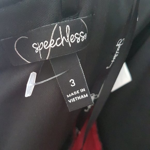 Speechless Juniors Black/Red Dress, Size 3 - NWT - Picture 11 of 13